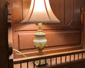 Alabaster electric lamp