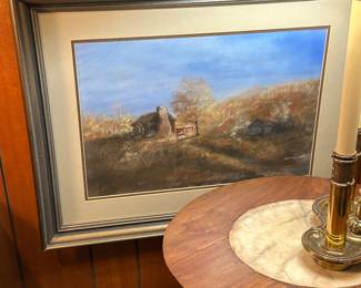 Local artist framed painting