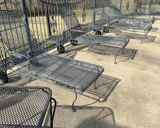 Wrought iron outdoor furniture