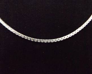 .925 Sterling Silver 24" Thicker Box Chain Necklace
