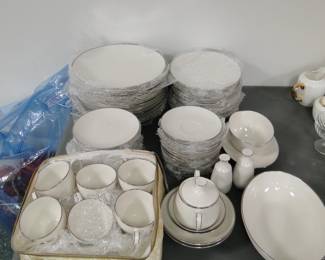 Noritake Ivory China, this complete set is the Lorele Pattern