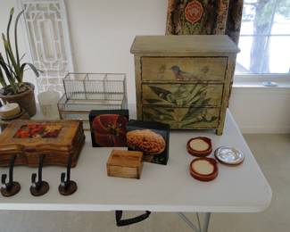 Coaster, and boxes, and more