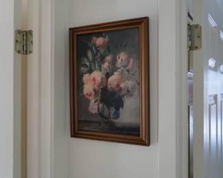 Floral framed print