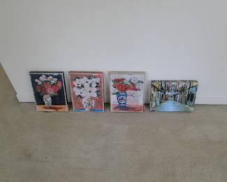 Four nice canvas prints, that all work and display well together