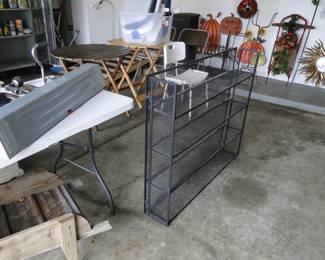 This shelving unit can be mounted on the wall, or sat on the floor, it holds whatever you want it to hold