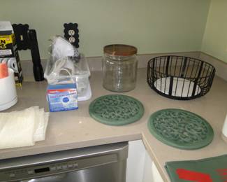 Marble and iron baskets and a few trivets thrown in for good measure