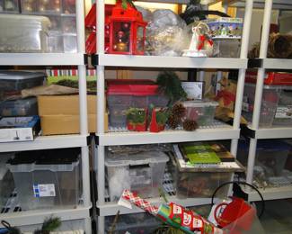 A bevy of Christmas decorations