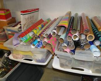 More and more wrapping paper, and more holiday bags too