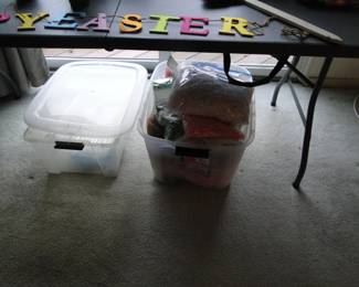 The sun went down on this Easter display