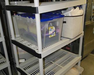 Storage bins and storage shelves too