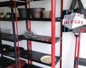 Yes, along with the planters, the shelving unit is also for sale