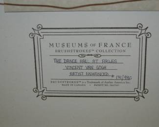 Vincent Van Gogh Artist Enhanced.  The Dance Hall at Arles