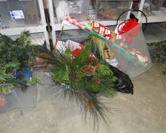 Floral picks and swags