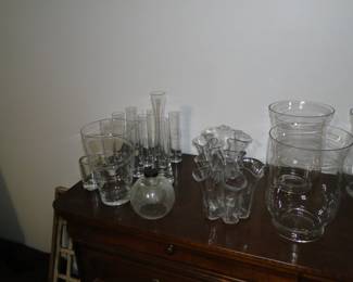 More glass vases