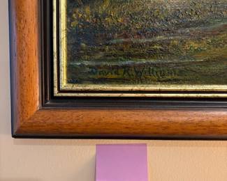 R33 - $125. David K. Williams signed Original Painting. Measures 22.5" x 28" tall framed. 