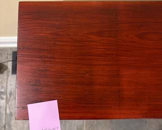 R70 - $75. Low 2 shelf bookcase. Solid wood. Excellent Condition! Measures 48" wide x 8.25" deep x 28" tall. Measures 48" wide x 8.25" deep x 28" tall. 