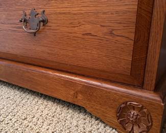 R5 - $1,250 Each. (2 Available!) English Wardrobe from "The Royal Oak Furniture Company" in England. Online listed as Balmoral Two Door Ladies Wardrobe in Oak.Shelf and clothes bar are adjustable. *Excellent Condition*. Measures 46" wide x 24" deep x 76" tall. Located on the 2nd story. We do have the directions to take this apart to move in pieces. If you're interested send your offers early so we're not taking apart at the last minute!