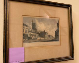 R110 - $20. "Preston, Lancashire" Measures 10.75" x 9.75". Drawn by W. Westall. Engraved by Edward Findou. 
