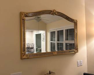 R45 - $95. Large Wall Mirror. Measures 50.5" wide x 34.5" tall. 