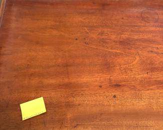 R12 - $375. Antique English Coffer / Chest with 2 drawers and drop down front. (Brought from England) Measures 39.5" x 21" deep x 30" tall. Has original key and does lock! Drop front has a little warping on the left side but it does close and lock. 