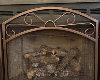 R47 - $40. Folding Fireplace Screen. 