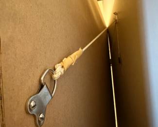 R78 - $150. "An English Garden" Original Watercolor by Freda Webster Green. Framed it measures 33" x 27". Painting has slid in the frame and needs to be pulled back up. 