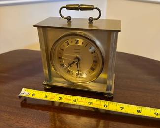 R79 - $20. Vintage Metamec Carriage Clock. Made in England Battery Operated Clock. 