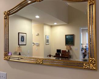 R45 - $95. Large Wall Mirror. Measures 50.5" wide x 34.5" tall. 