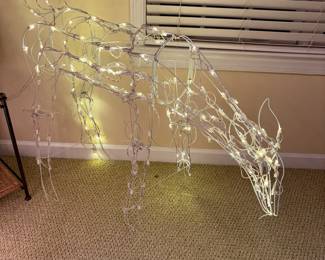 R113 - $20. Wire Framed Reindeer. Some lights are out - needs a little loving before next Christmas. 