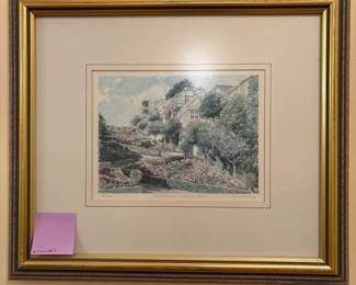 R103 - $30. San Francisco - Lombard Street. #89/2500. Signed Print. Signed Martin lower right corner. Framed it measures 16.5" x 14". 