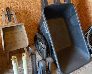 Wheelbarrow, boot dryers