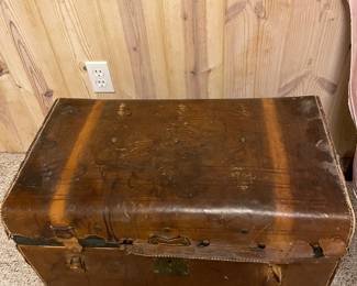 Great leather trunk brought by a wagon by Judge John Wallace Sturgis
