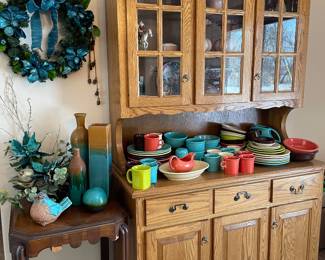 Nice dish cabinet and decor