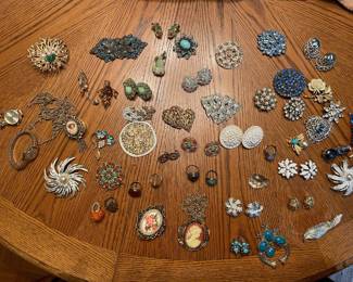 Just a small example of the large amount of estate jewelry