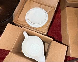 Mikasa Ultima Antique White HK Salad Plates and Cups Set fourth image