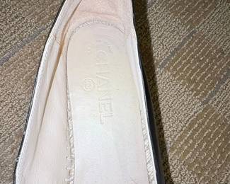 Chanel Black Leather Espadrille Flats third image