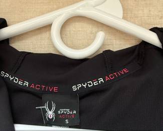 Spyder Active Womens Black Full Zip Hoodie Jacket second image
