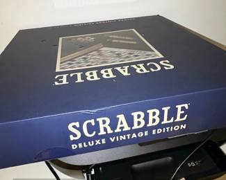 Scrabble Deluxe Vintage Edition Board Game
