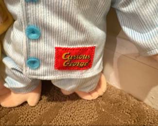 Kids Preferred Curious George Plush Toy in Pajamas with Blanket second image
