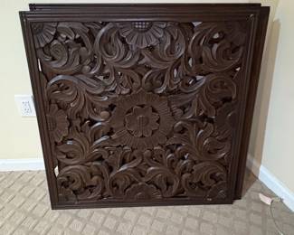Feico Home Decor Carved Wood Wall Panel