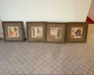 Set of Belle Maison Art French Vegetable Print Sets