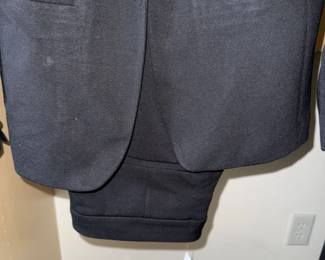 Ann Taylor Womens Black SingleButton Blazer and pants with GoldTone Buttons third image