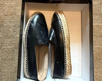 Chanel Black Lambskin CC Espadrilles third image