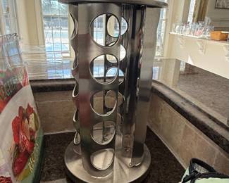 Rotating Spice Rack with Glass Jars