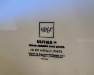 Mikasa Ultima Super Strong Fine China HK Antique White Dinnerware Set third image