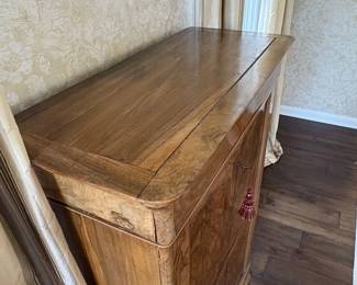 Antique Walnut Veneer Secretary Desk second image