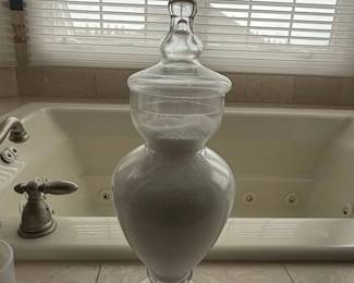 Large Glass Apothecary Jar with Lid
