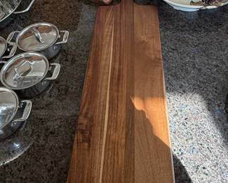 Acacia Wood Cutting Board with Handle