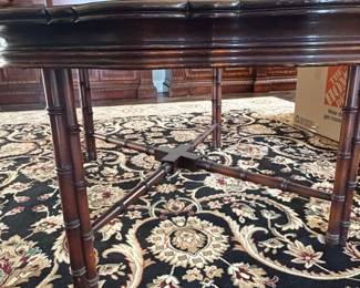 Maitland Smith Faux Bamboo Tray Table third image