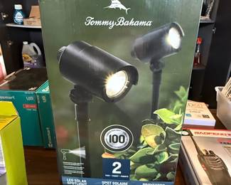 Tommy Bahama LED Solar Spotlight Pack